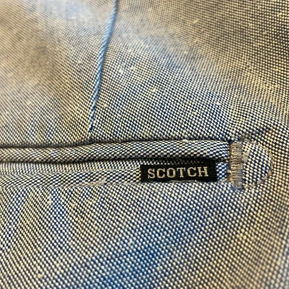 Scotch & Soda flecked chambray chino short
